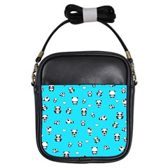 Panda Pattern Girls Sling Bags by Valentinaart