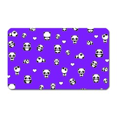 Panda Pattern Magnet (rectangular) by Valentinaart