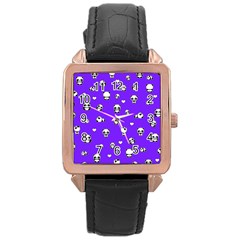 Panda Pattern Rose Gold Leather Watch  by Valentinaart