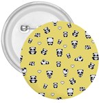 Panda pattern 3  Buttons Front