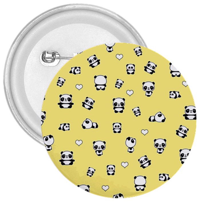 Panda pattern 3  Buttons