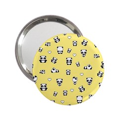 Panda Pattern 2 25  Handbag Mirrors by Valentinaart