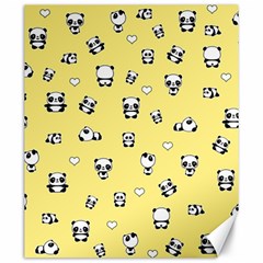 Panda Pattern Canvas 20  X 24   by Valentinaart