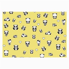 Panda Pattern Large Glasses Cloth (2-side) by Valentinaart