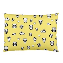 Panda Pattern Pillow Case by Valentinaart