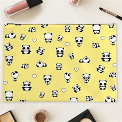 Panda Pattern Cosmetic Bag (xxl)  by Valentinaart