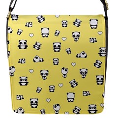 Panda Pattern Flap Messenger Bag (s) by Valentinaart