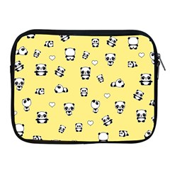 Panda Pattern Apple Ipad 2/3/4 Zipper Cases by Valentinaart