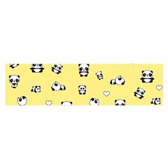 Panda Pattern Satin Scarf (oblong) by Valentinaart