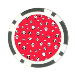 Panda Pattern Poker Chip Card Guard by Valentinaart