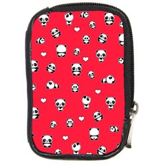 Panda Pattern Compact Camera Cases by Valentinaart