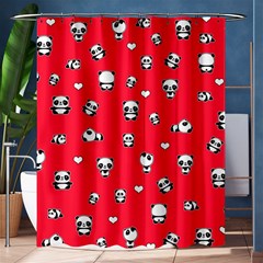 Panda Pattern Shower Curtain 60  X 72  (medium)  by Valentinaart