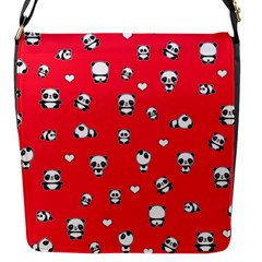 Panda Pattern Flap Messenger Bag (s) by Valentinaart