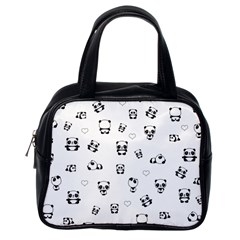 Panda Pattern Classic Handbags (one Side) by Valentinaart