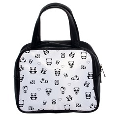 Panda Pattern Classic Handbags (2 Sides) by Valentinaart