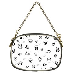 Panda Pattern Chain Purses (one Side)  by Valentinaart