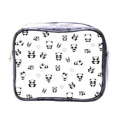 Panda Pattern Mini Toiletries Bags by Valentinaart