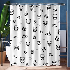 Panda Pattern Shower Curtain 60  X 72  (medium)  by Valentinaart