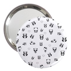 Panda Pattern 3  Handbag Mirrors by Valentinaart