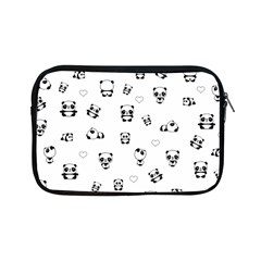 Panda Pattern Apple Ipad Mini Zipper Cases by Valentinaart