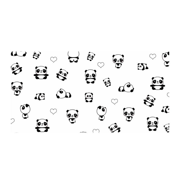 Panda pattern Satin Wrap