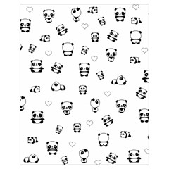 Panda Pattern Drawstring Bag (small) by Valentinaart