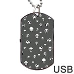 Panda pattern Dog Tag USB Flash (Two Sides) Back