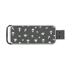 Panda Pattern Portable Usb Flash (one Side) by Valentinaart