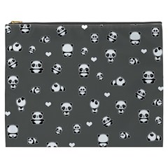 Panda Pattern Cosmetic Bag (xxxl)  by Valentinaart