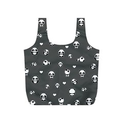 Panda Pattern Full Print Recycle Bags (s)  by Valentinaart