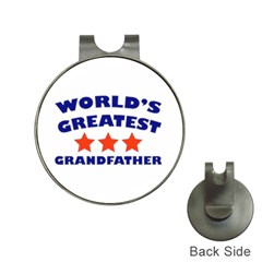 World Greatest Grandfather Hat Clip With Golf Ball Marker by Bigfootshirtshop