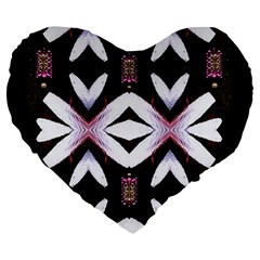 Japan Is A Beautiful Place In Calm Style Large 19  Premium Flano Heart Shape Cushions by pepitasart