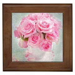 Pink Roses Framed Tiles by NouveauDesign