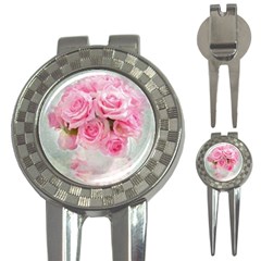 Pink Roses 3-in-1 Golf Divots by NouveauDesign