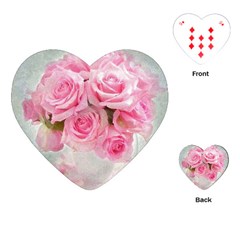 Pink Roses Playing Cards (heart)  by NouveauDesign