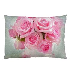 Pink Roses Pillow Case by NouveauDesign