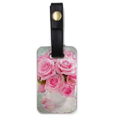 Pink Roses Luggage Tags (one Side)  by NouveauDesign