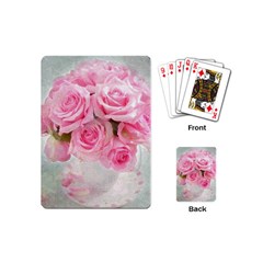 Pink Roses Playing Cards (mini)  by NouveauDesign