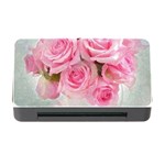 pink roses Memory Card Reader with CF Front