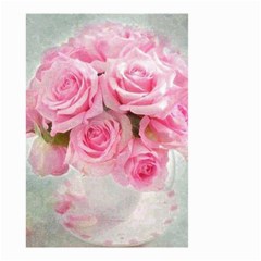 Pink Roses Small Garden Flag (two Sides) by NouveauDesign