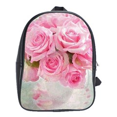 Pink Roses School Bag (xl) by NouveauDesign