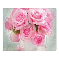 Pink Roses Double Sided Flano Blanket (large)  by NouveauDesign