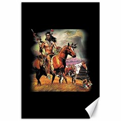 Native American Indian Spirit Hunters Canvas 24  X 36  (unframed)