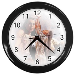 Native American Forever Love Wall Clocks (black) by Bigfootshirtshop