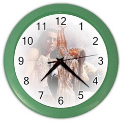 Native American Forever Love Color Wall Clocks by Bigfootshirtshop