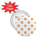 Bitcoin Logo Pattern 1.75  Buttons (100 pack)  Front