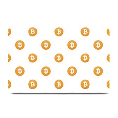 Bitcoin Logo Pattern Plate Mats by dflcprints