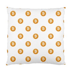 Bitcoin Logo Pattern Standard Cushion Case (one Side) by dflcprints