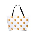 Bitcoin Logo Pattern Shoulder Handbags Front