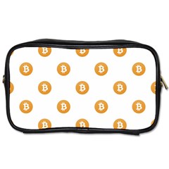 Bitcoin Logo Pattern Toiletries Bags 2-side by dflcprints